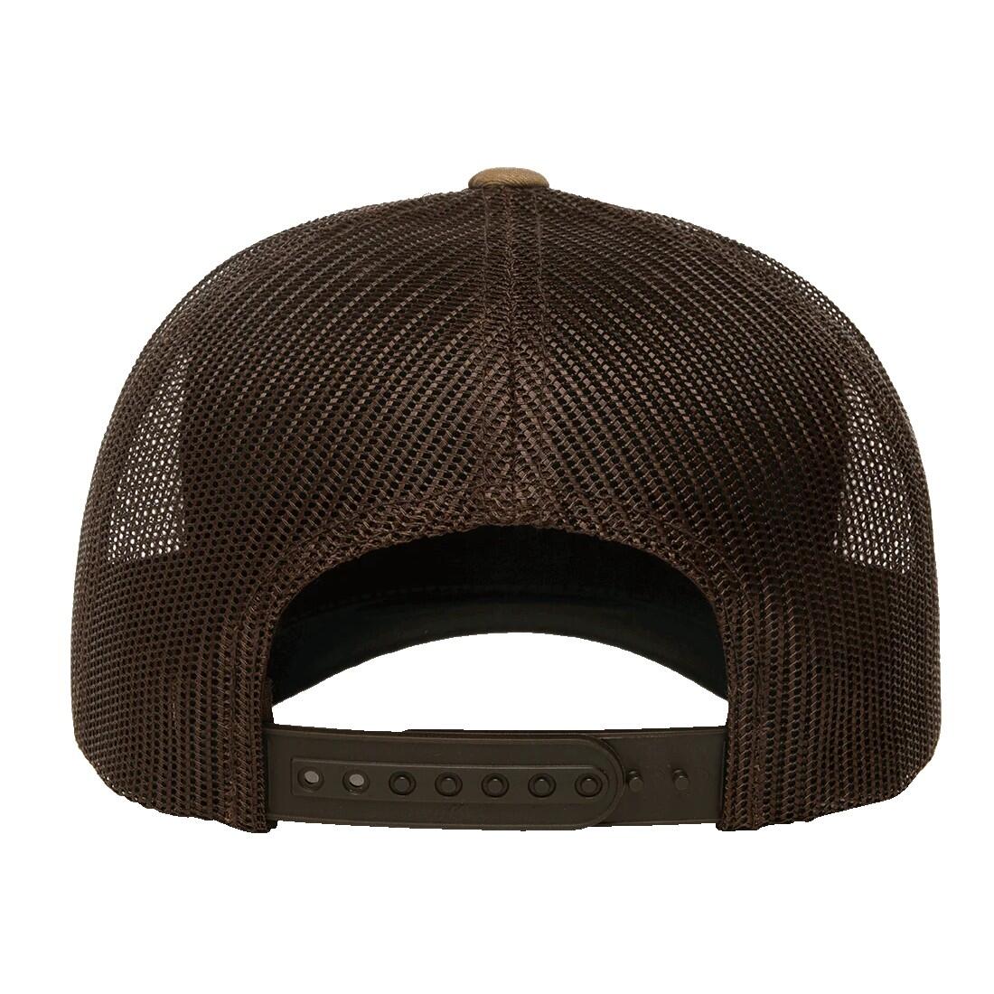 Cappellino Da Camionista Retrò Flexfit YP Classics Arido Marrone 2/3