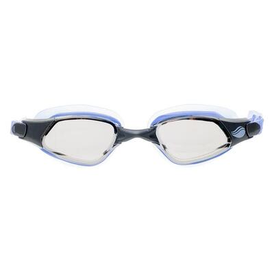 Petrel zwembril voor volwassenen (blauw/zwart/zilver/spiegel)