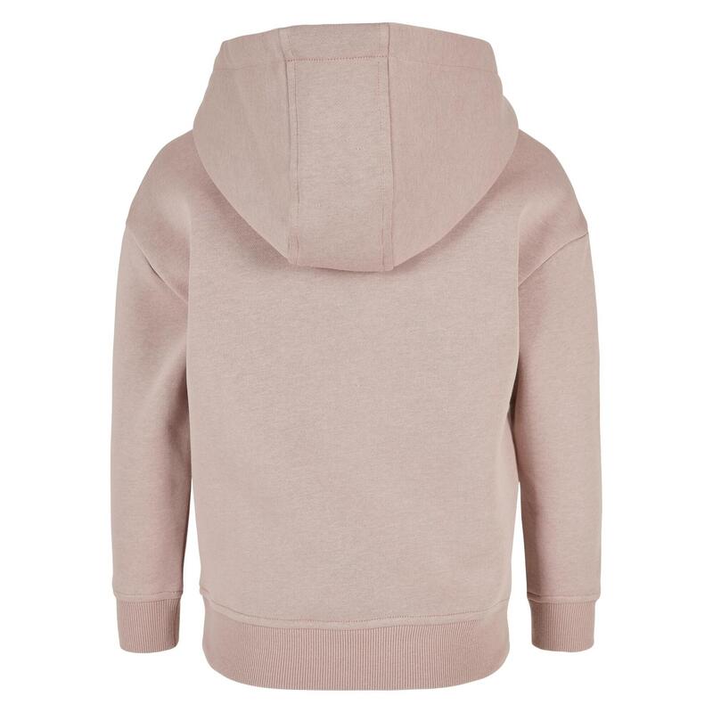 Effen hoodie voor meisjes (Schemerroos)