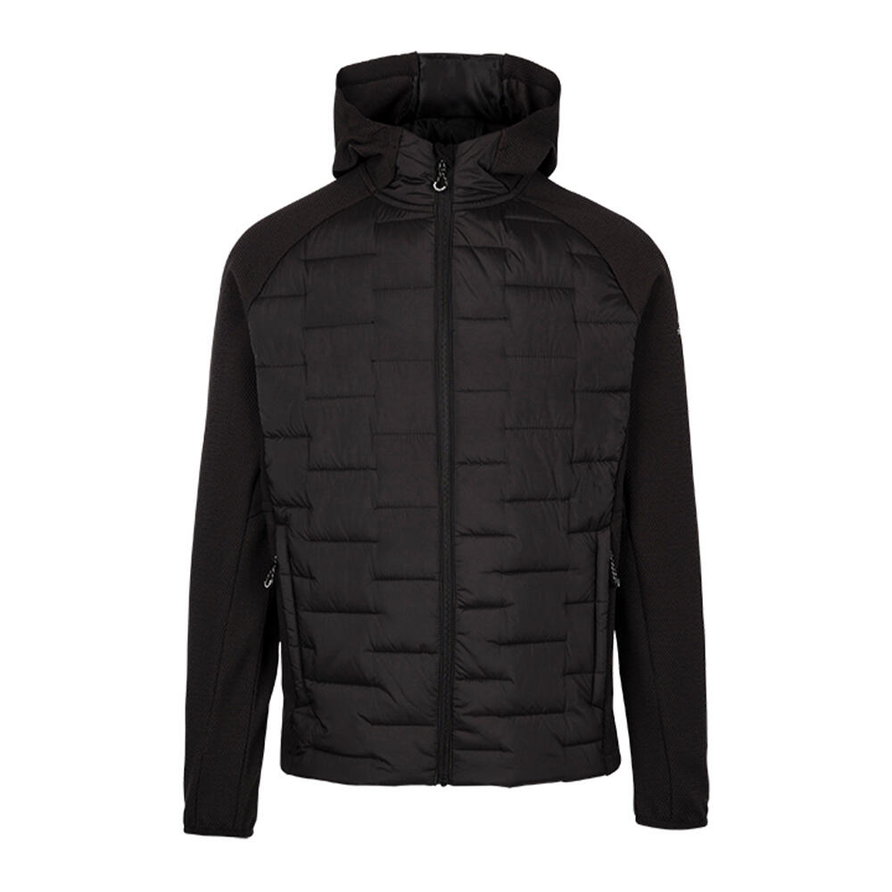 TRESPASS Mens Heber Hybrid Hoodie (Black)