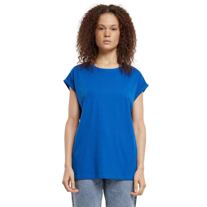 Dames Verlengd Schouder Tshirt (Set van 3) (Sportief Blauw)