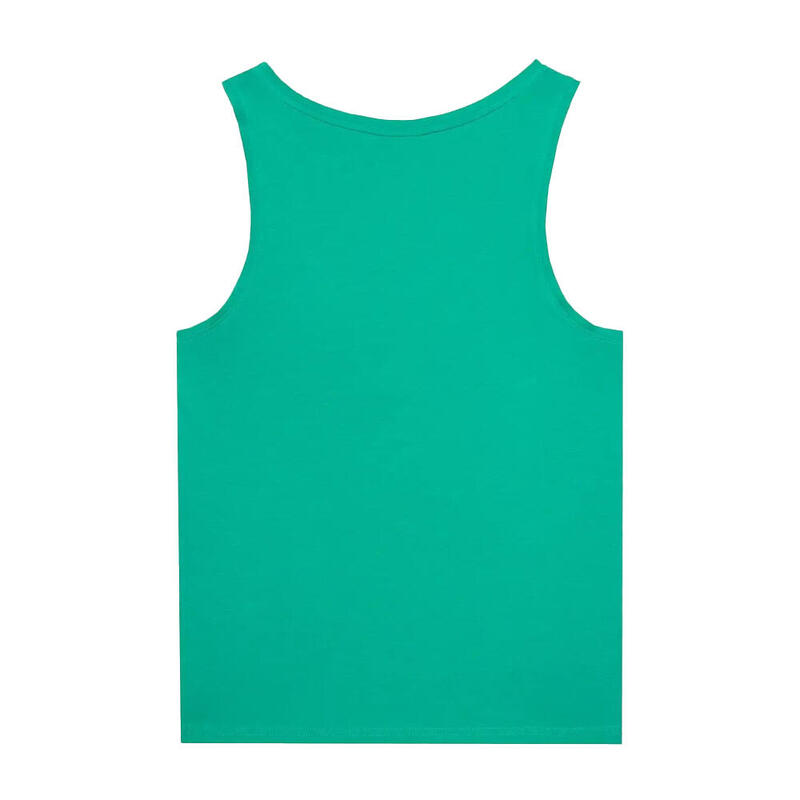 Dames Effen Slank Tanktop (Groen)