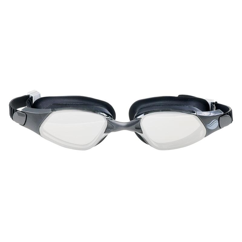 Lunettes de natation PETREL Adulte (Noir / Argenté / Miroir)