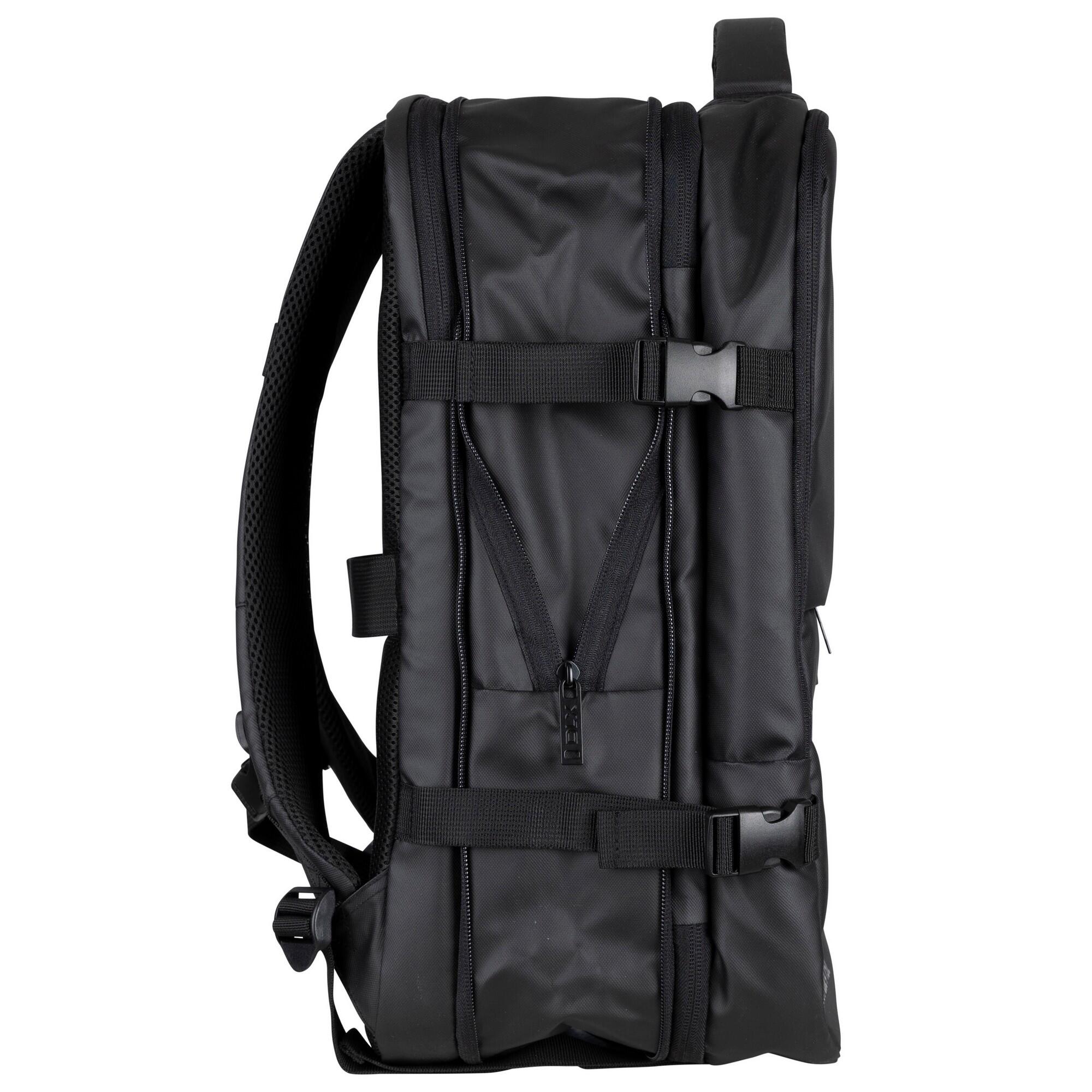 Rucksack "Rados DLX", Reise Damen und Herren Schwarz 3/4