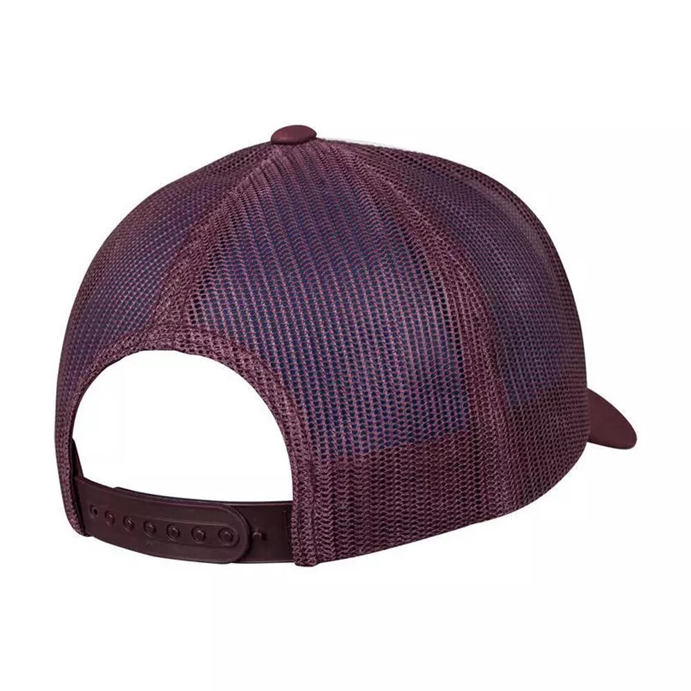 Casquette Trucker RETRO (Pourpre / Blanc / Gris Foncé) 2/3