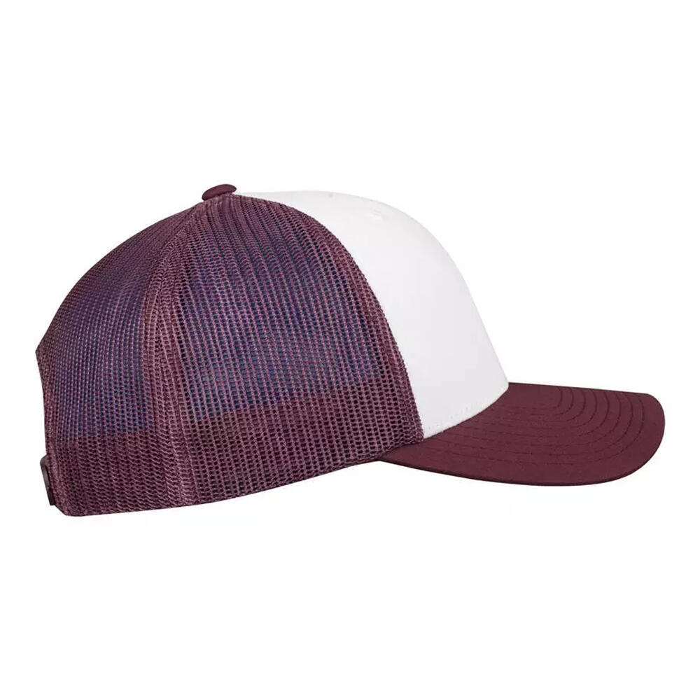 Casquette Trucker RETRO (Pourpre / Blanc / Gris Foncé) 3/3