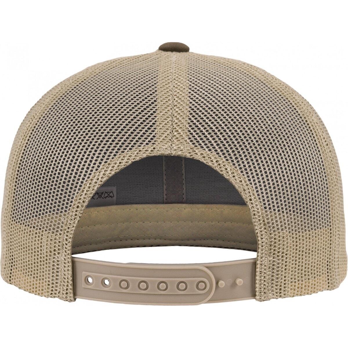 Cappellino Da Camionista Retrò A Due Tonalit� Flexfit Verde Muschio Marrone Kaki 2/2