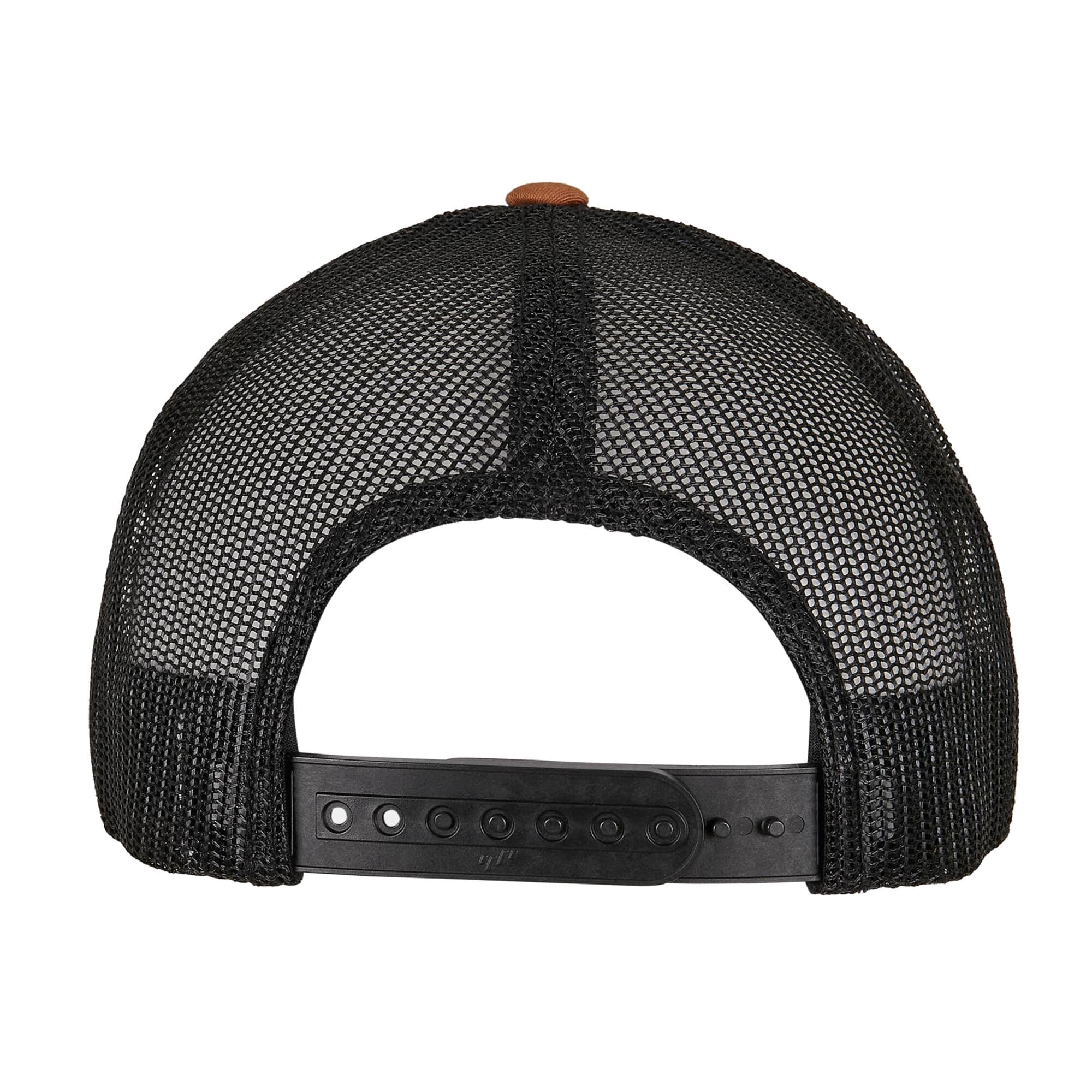 Cappellino Da Camionista Retrò A Due Tonalit� Flexfit Caramello Nero 2/3