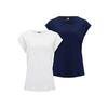 Tshirts PREPACK Femme (Blanc / Bleu foncé)