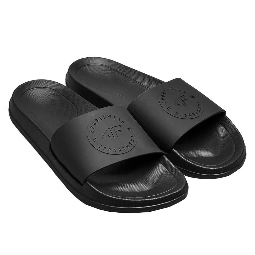 4F Heren Contrast Sliders (Diep zwart)