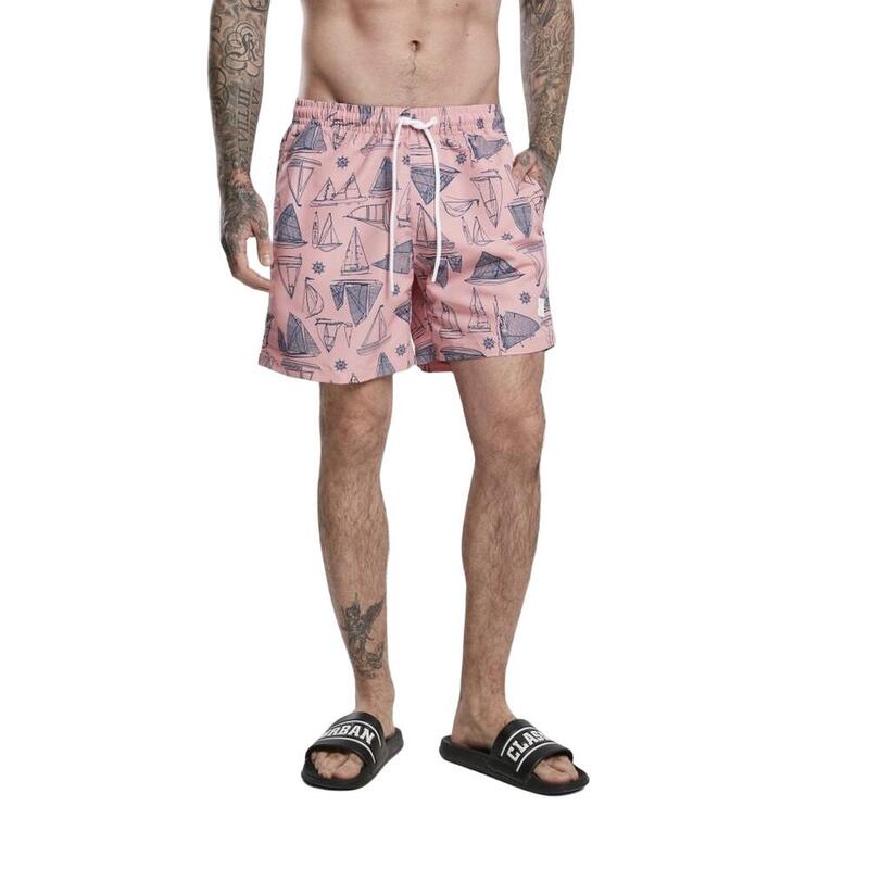 Heren zwemshort Yacht (Roze/Blauw)