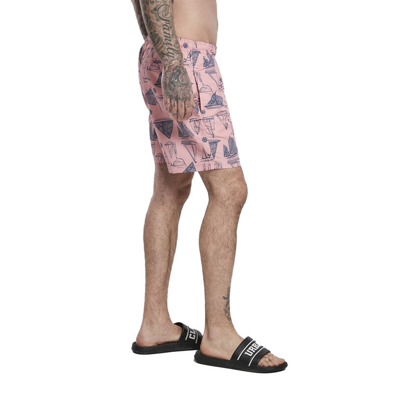 Heren zwemshort Yacht (Roze/Blauw)