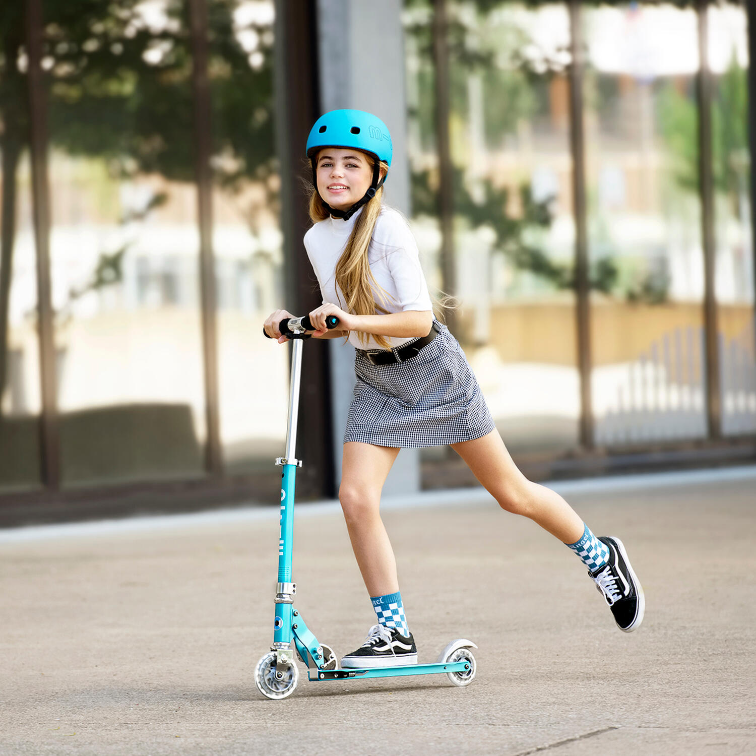 Patinete Infantil 2 Ruedas Micro Sprite LED Azul 2/7