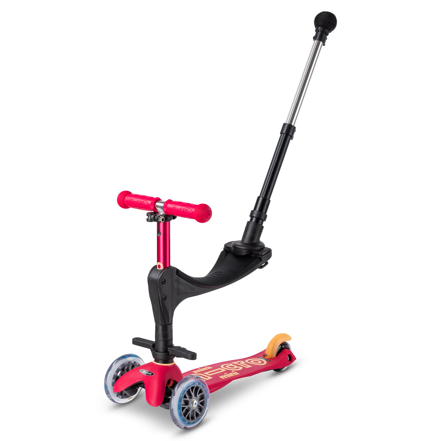 Micro - Trottinette Évolutive Mini 3en1 Deluxe+ - Trottinette - Rose|rouge - Taille Unique - Decathlon