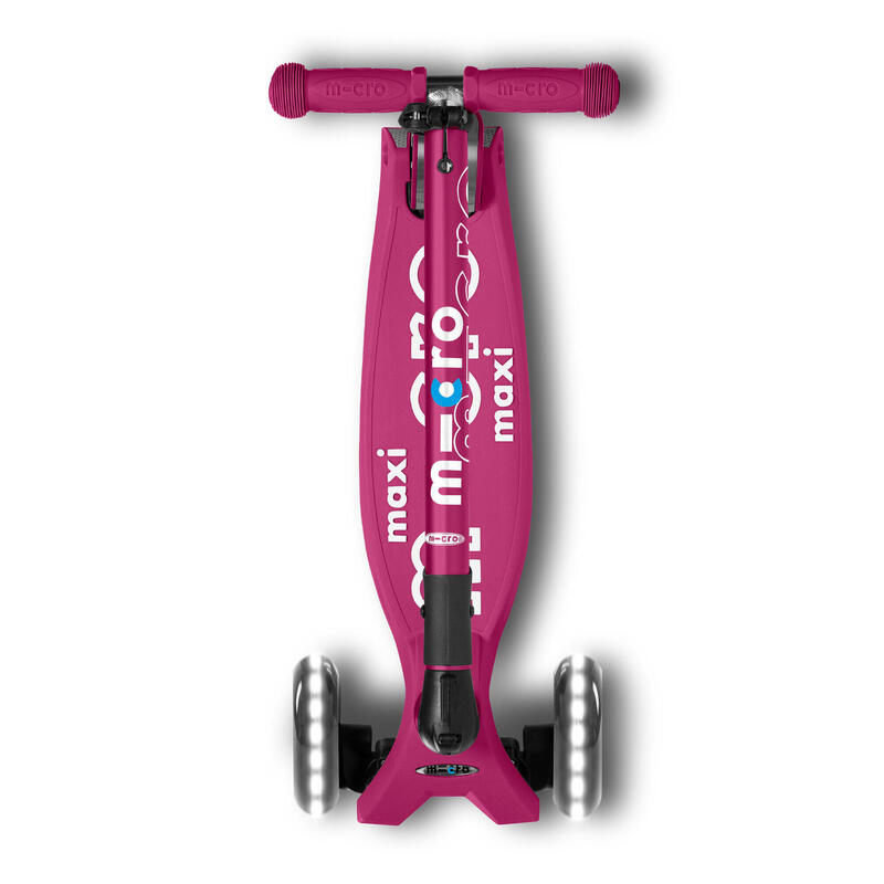 Trottinette enfant Maxi  Deluxe pliable Baie Rouge LED