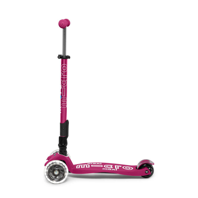 Trottinette enfant Maxi  Deluxe pliable Baie Rouge LED