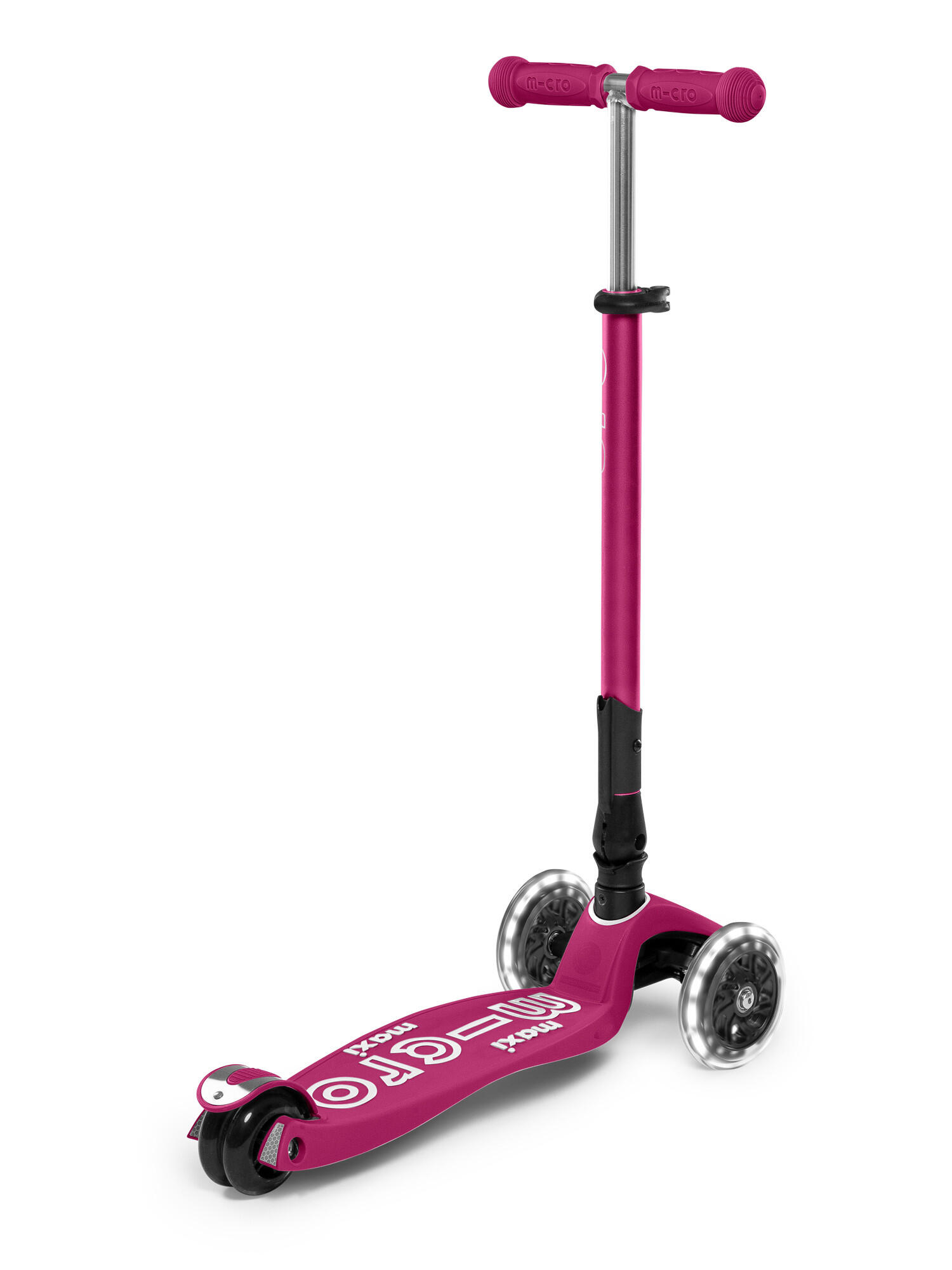 Trottinette enfant Maxi  Deluxe pliable Baie Rouge LED 6/7