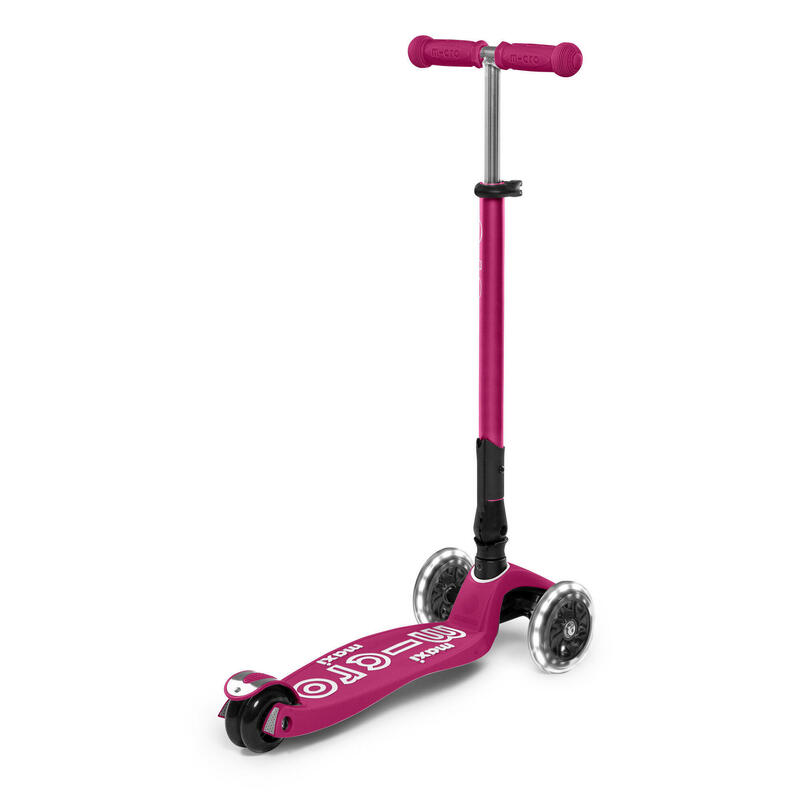 Trottinette enfant Maxi  Deluxe pliable Baie Rouge LED