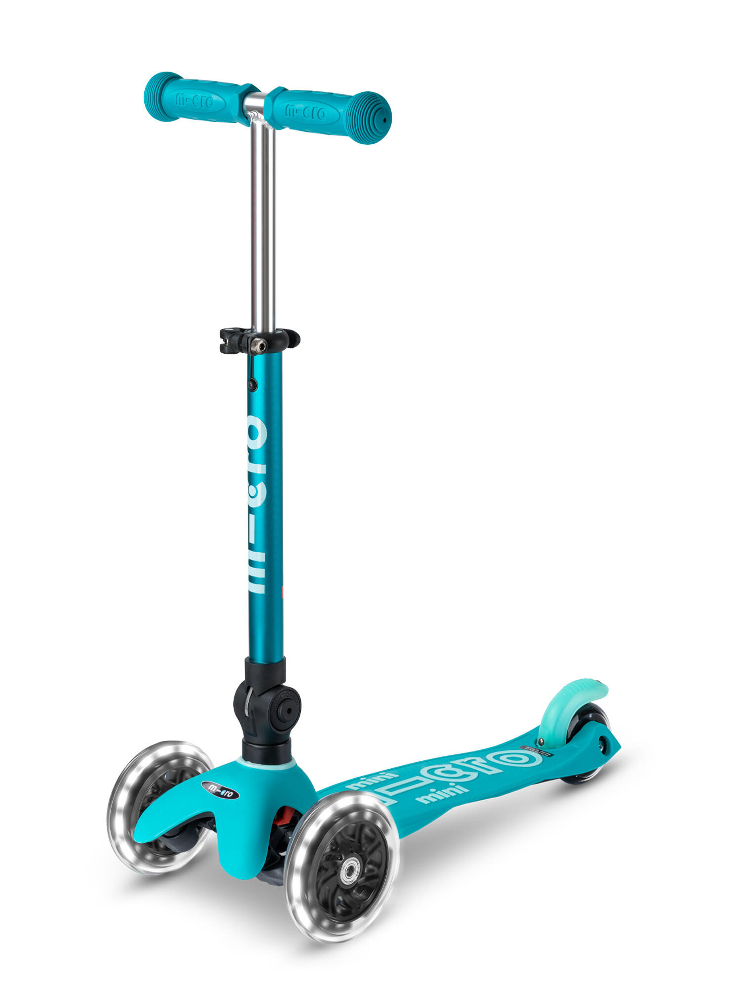 Trottinette 3 roues Mini  Deluxe Aqua pliable LED 4/7