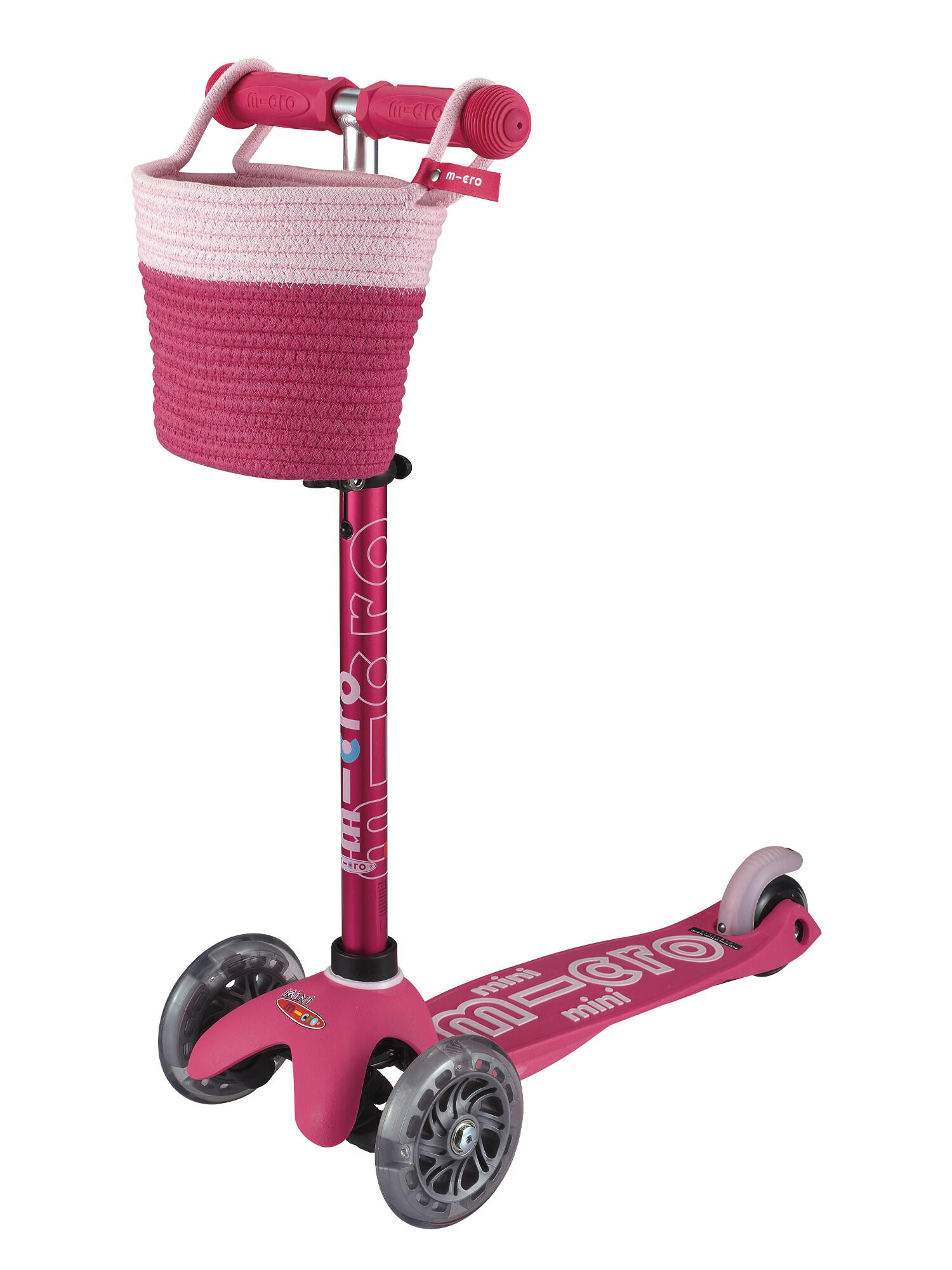 Cesta Patinete Infantil Micro Rosa 4/4
