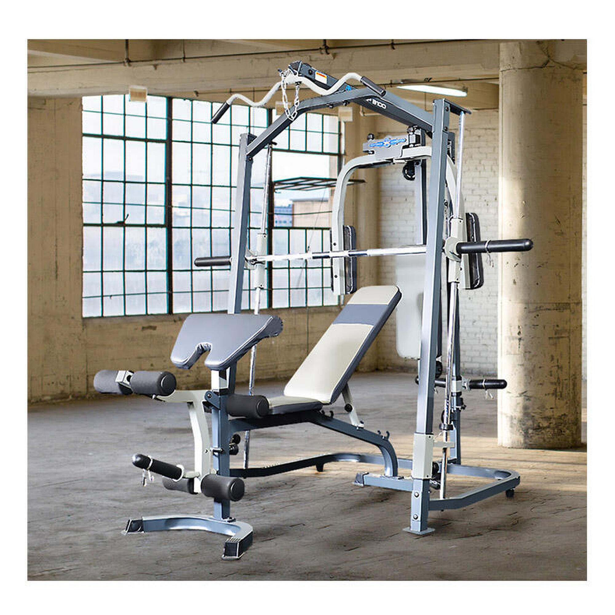 Smith Maschine und Bank MP3100 unterstutzt 135kg 25 und 50mm Scheiben MARCY DECATHLON