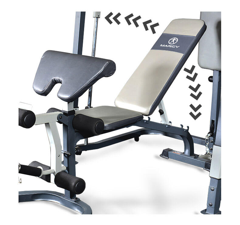 Machine Smith et banc MP3100 supporte 135kg disques de 25 et 50mm MARCY Decathlon