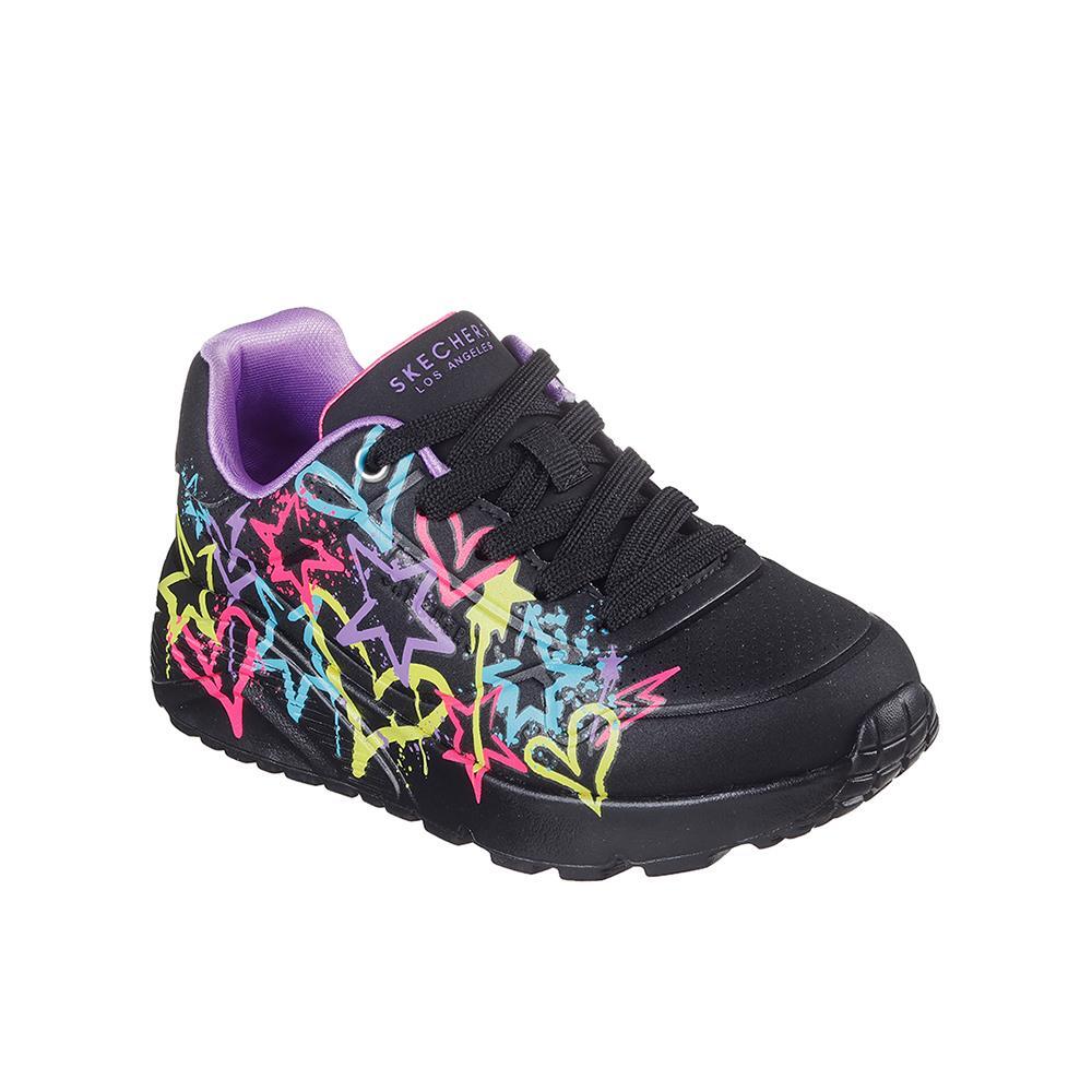 Tênis Skechers Kids' Uno Lite Preto Estampa 2/4