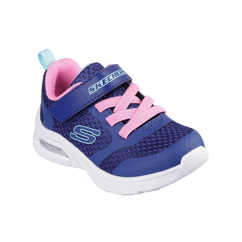 Zapatillas Skechers Niño Microspec Max Azul/Rosa 2/4