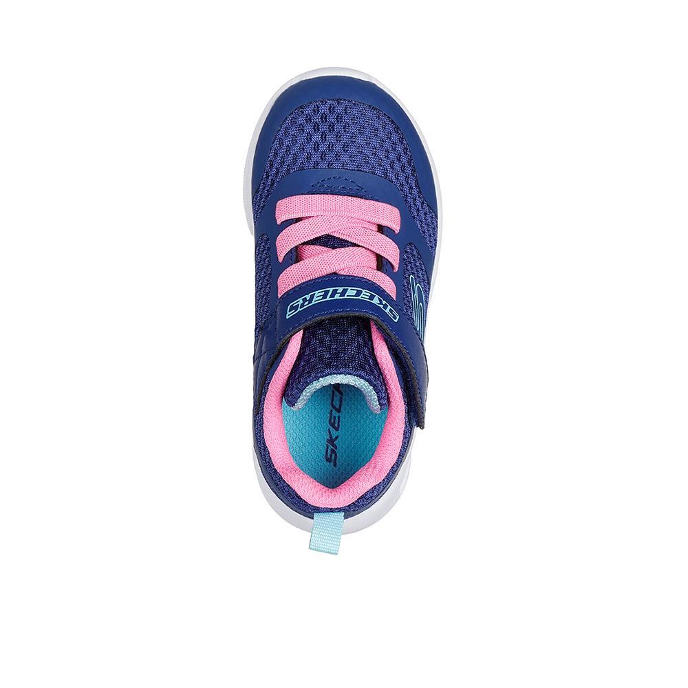 Zapatillas Skechers Niño Microspec Max Azul/Rosa 3/4