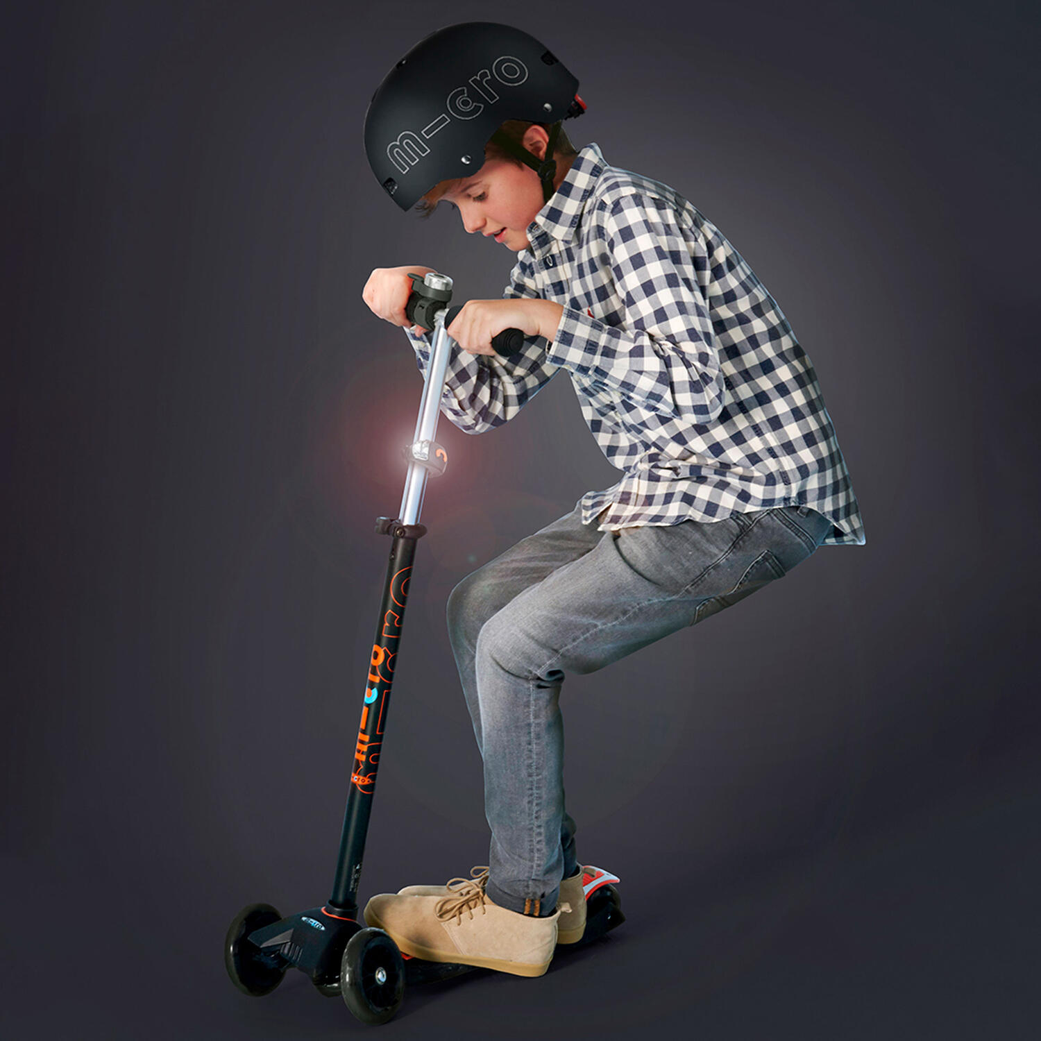 Rollerklingel - schwarzes Micro 2/3