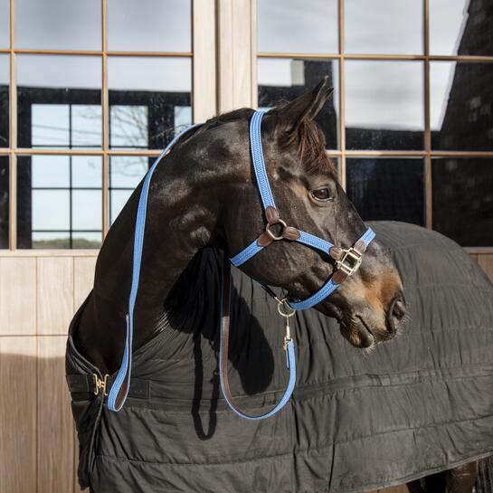 Kentucky Horsewear - Longe En Nylon Tressé - Kentucky - Bonnet Cheval - Bleu - S/53-55 Cm - Decathlon