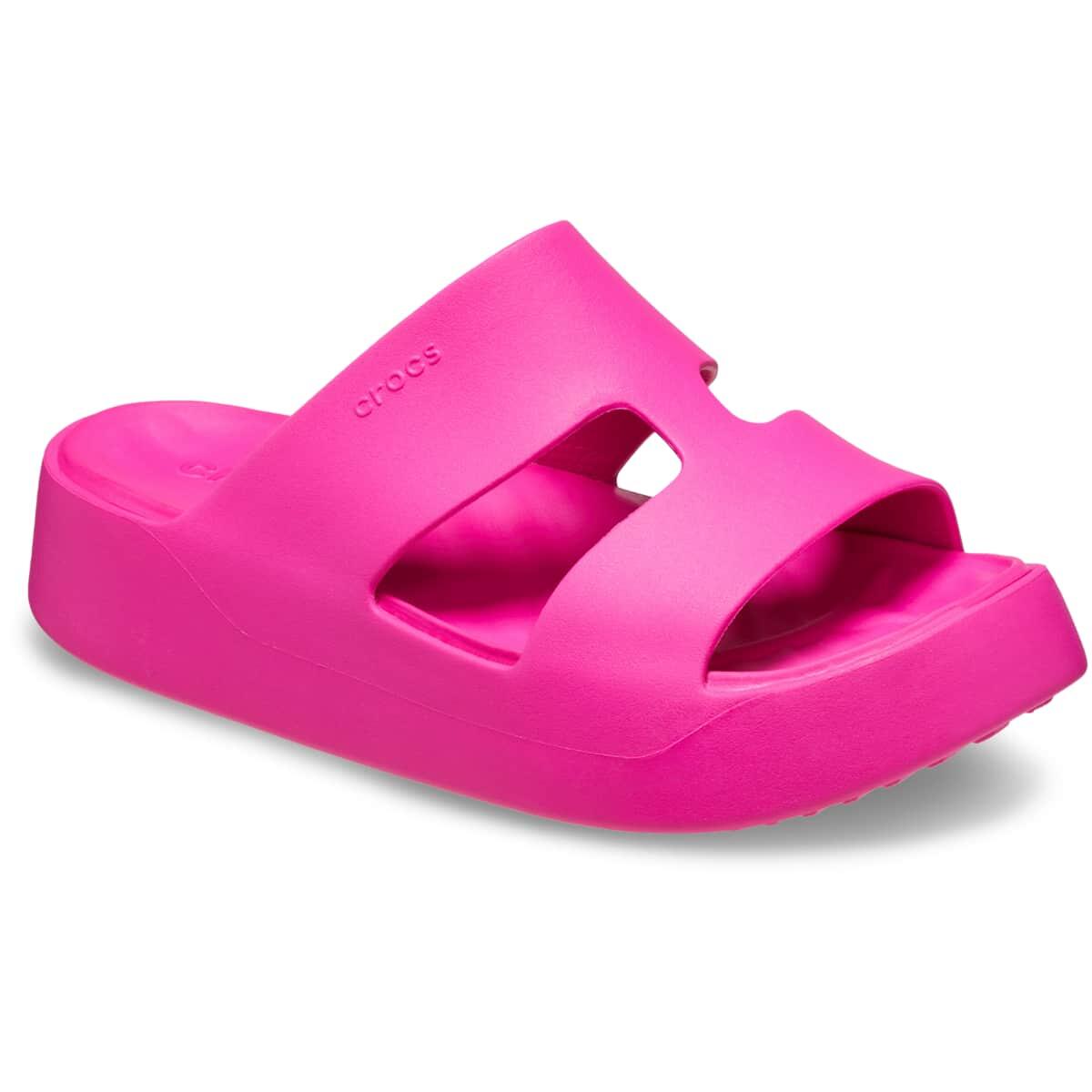 Klapki damskie sportowe Crocs GETAWAY PLATFORM H-STRAP 5/7
