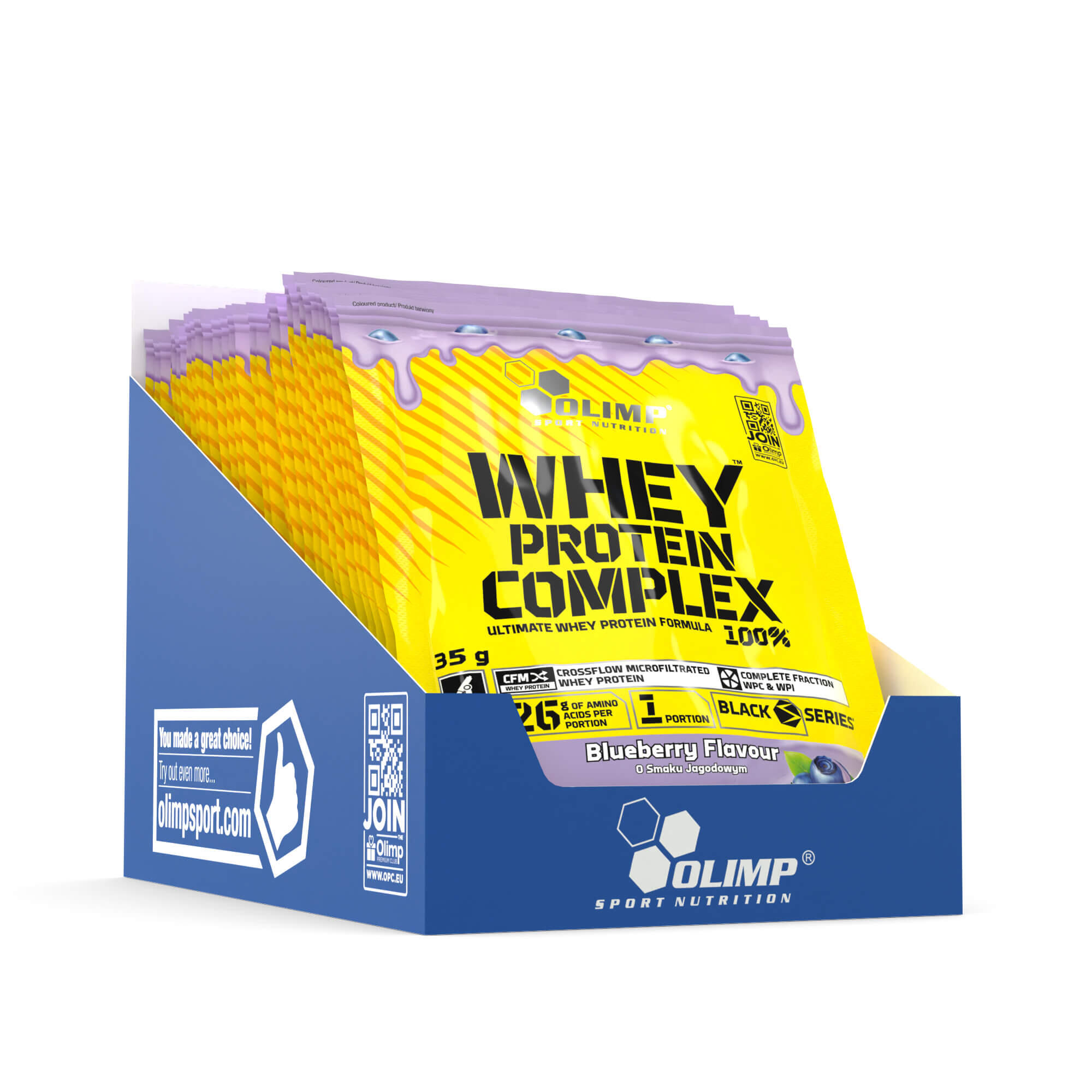 Odżywka białkowa Olimp Whey Protein Complex 100% - 35 g Niebieska jagoda 2/4