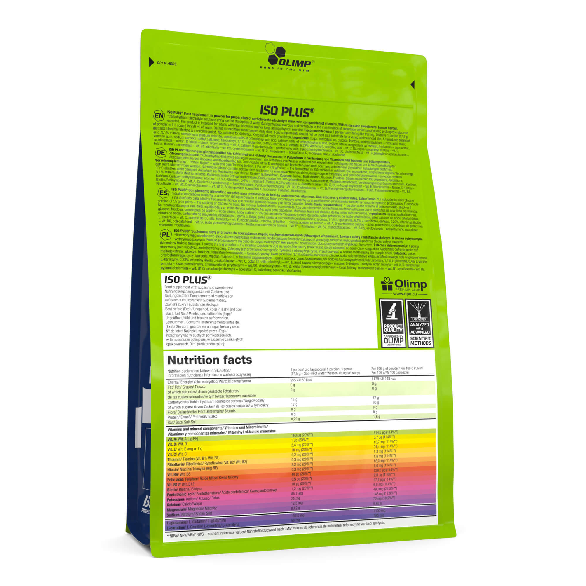 Iso Plus - Citron - 1,5 kg (43 doses) 2/3