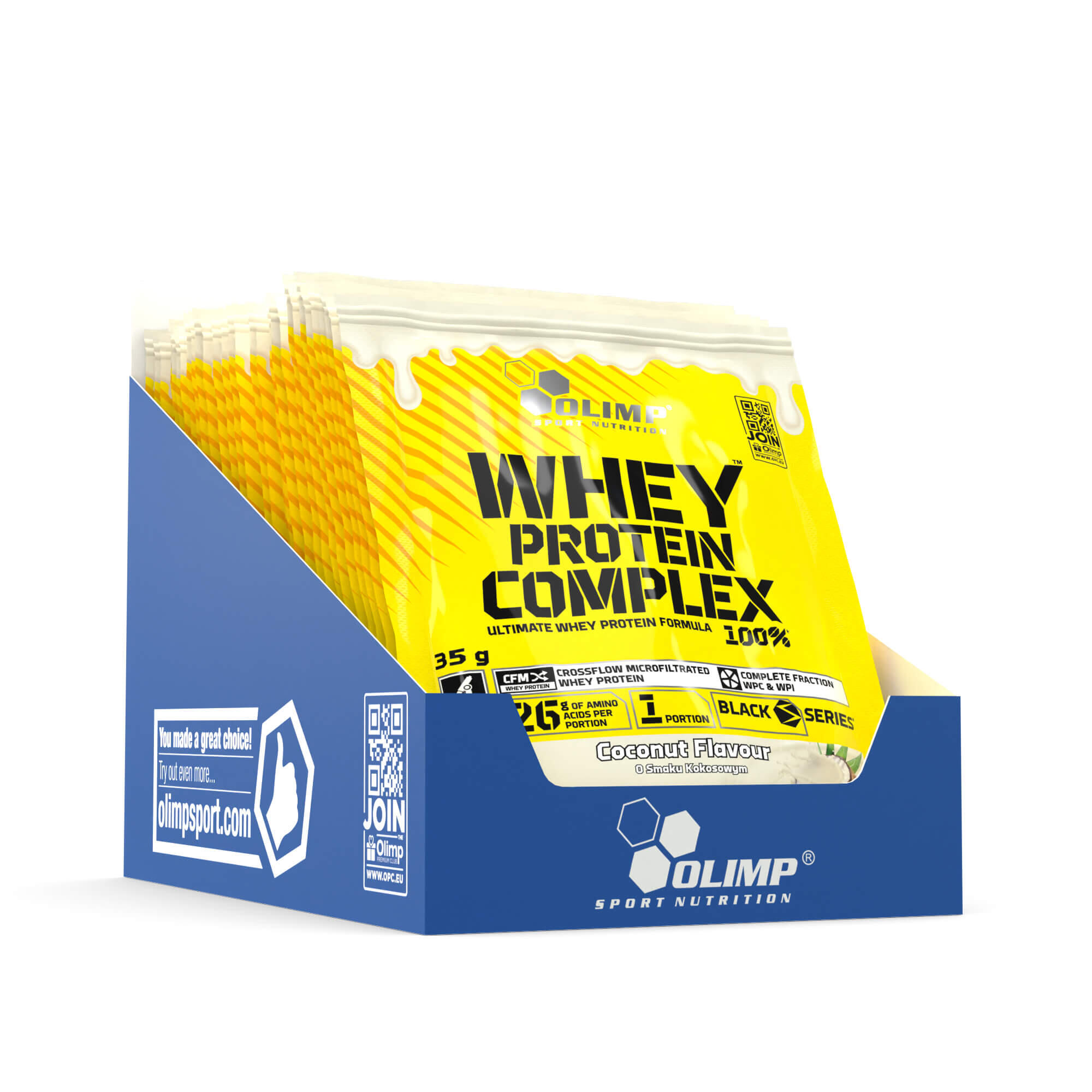 Odżywka białkowa Olimp Whey Protein Complex 100% - 35 g Kokos 2/4
