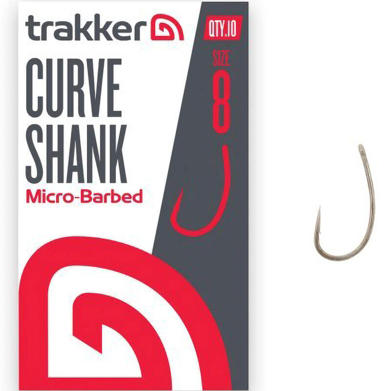 Haczyki Karpiowe Z Zadziorem Trakker Curve Shank Hooks Micro Barbed R. 8