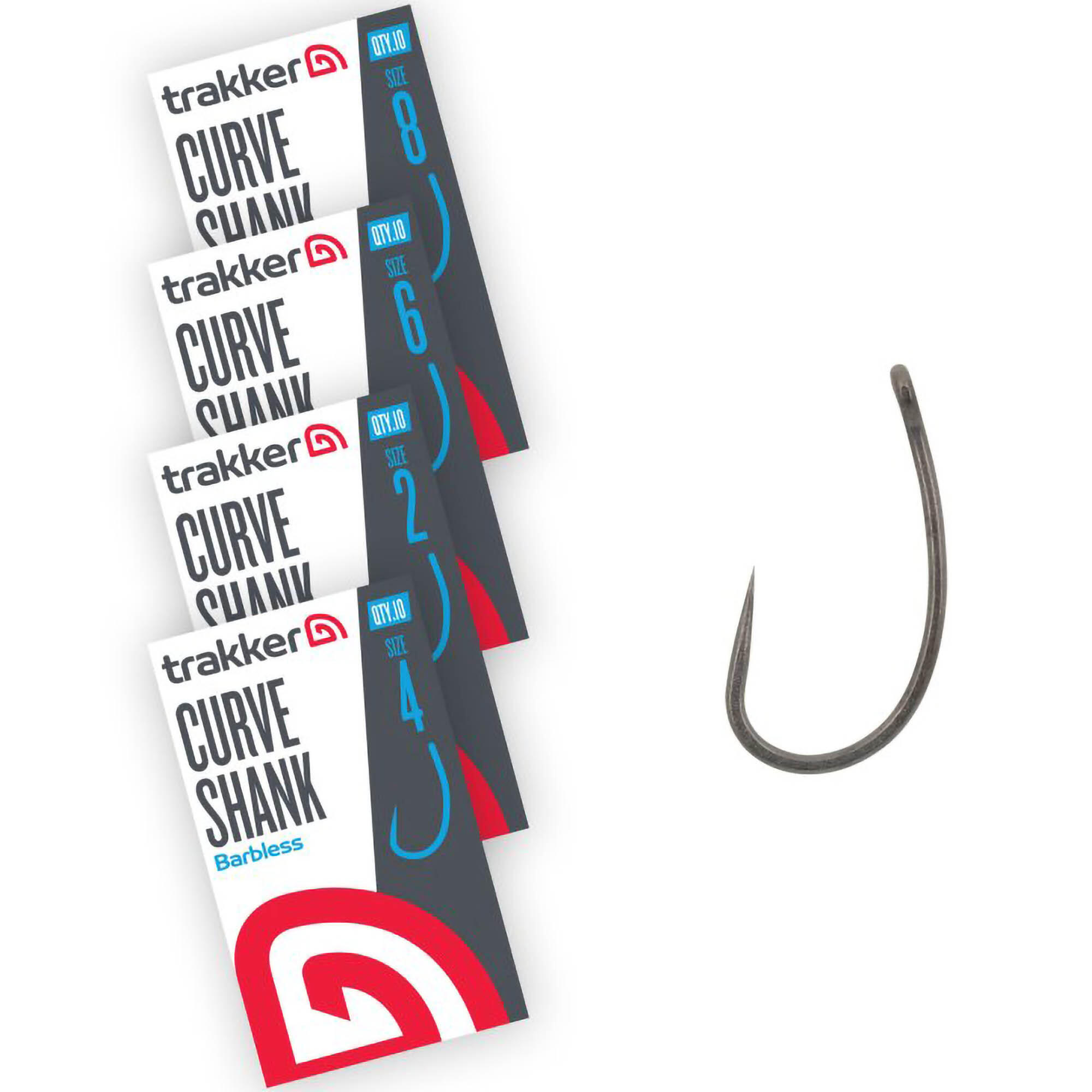 Gancio Trakker Curve Shank TPx5x5 Barbless (x10) 2/2