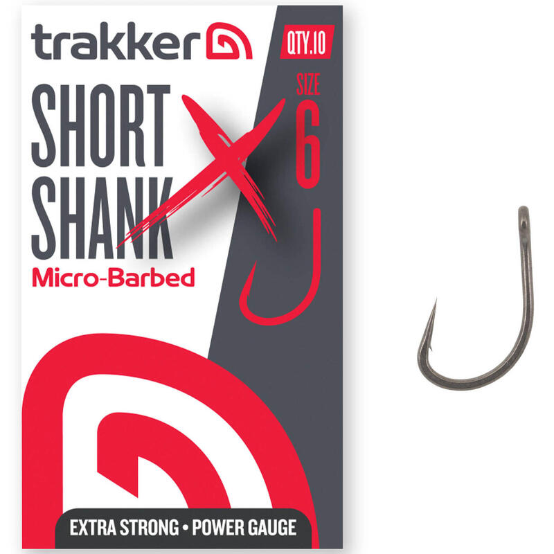 Haczyki Karpiowe Z Zadziorem Trakker Short Shank Xs Hooks Micro Barbed R. 2