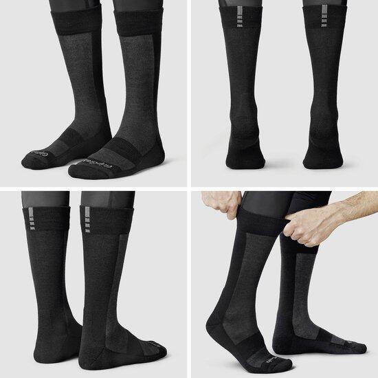 Gripgrab Alpine Merino High Cut Winter Socks Black - M - (41-44)