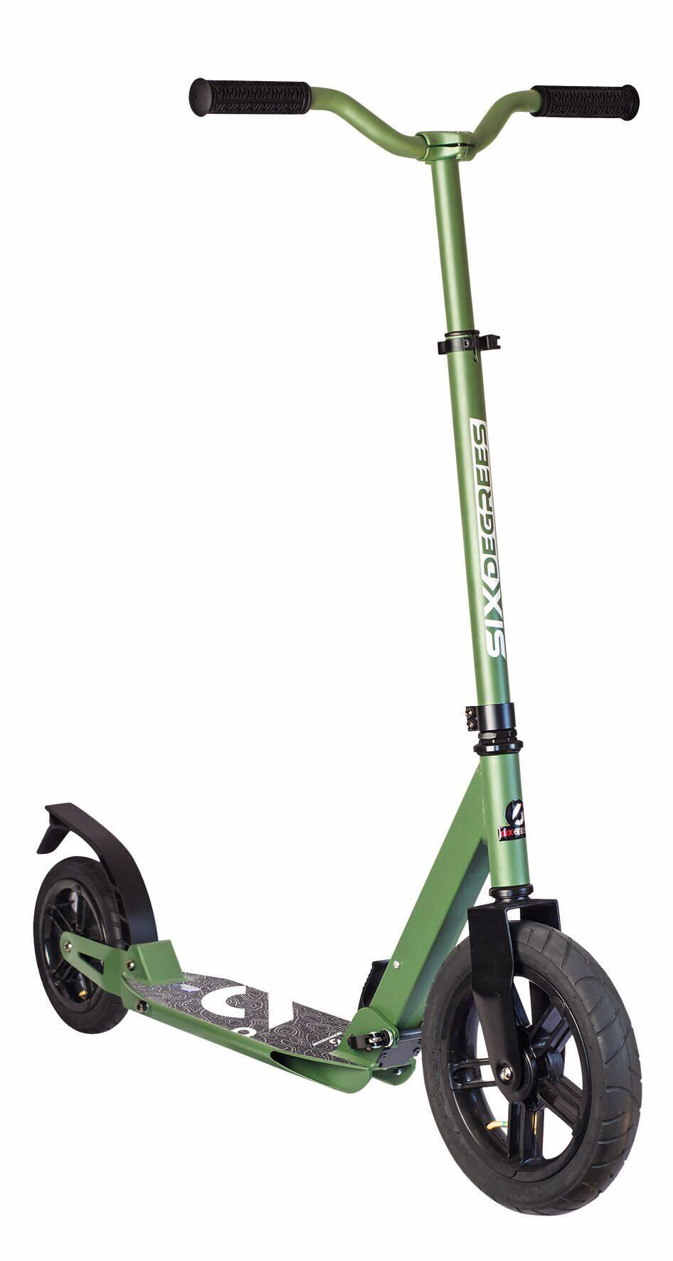 SIX DEGREES Aluminium Scooter All Terrain 300/205 mm olivgrün 8/13