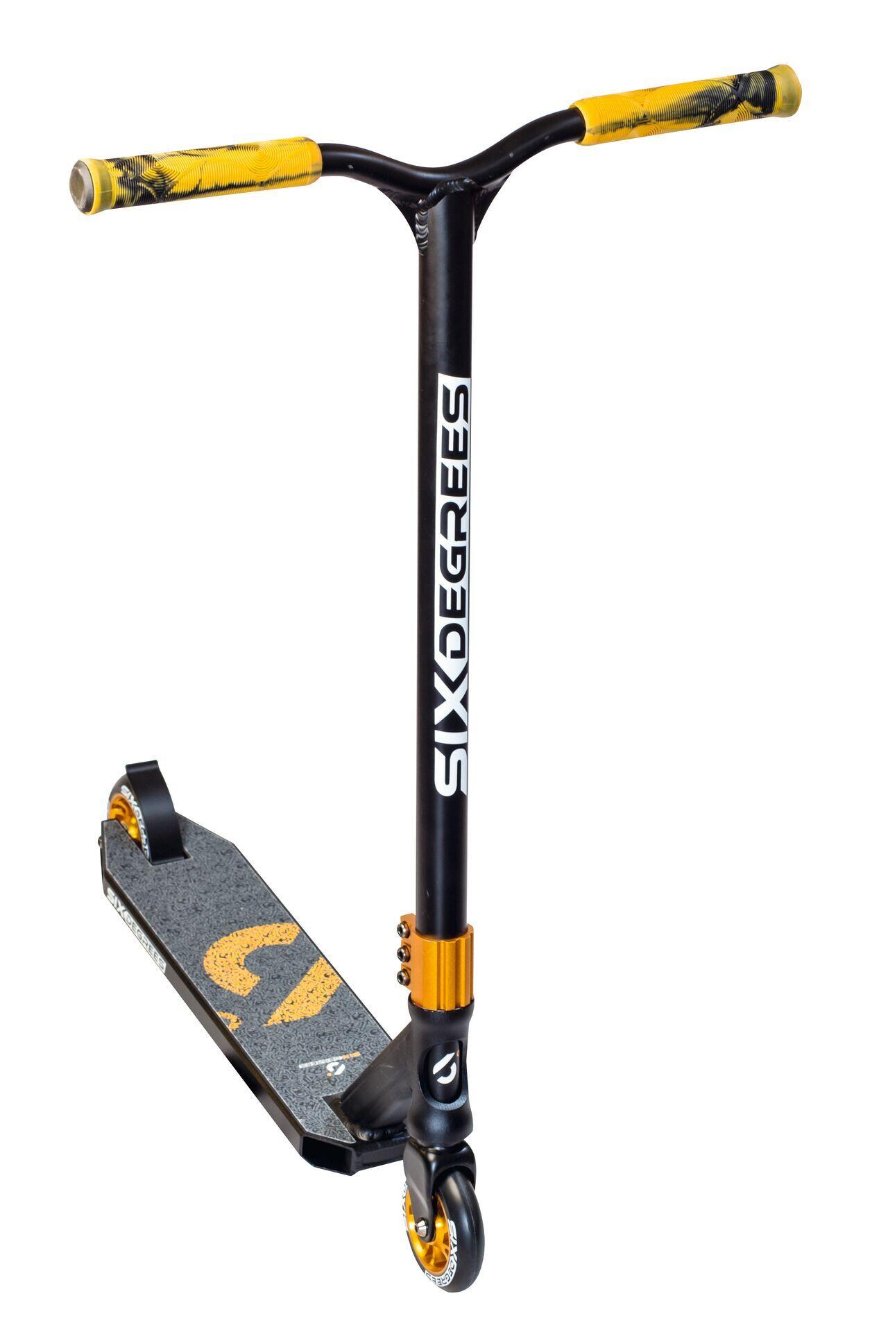 SIX DEGREES Stuntscooter 100 mm schwarz-kupferbraun 8/14