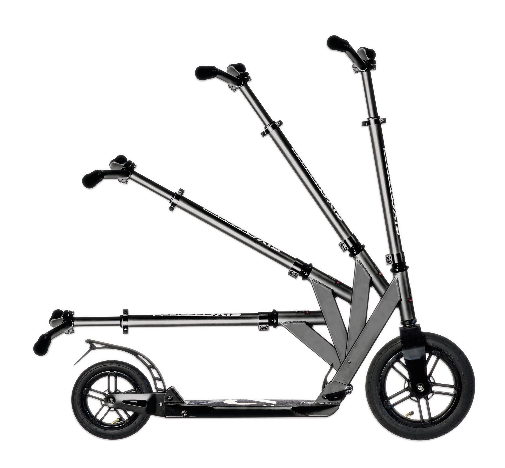 SIX DEGREES Aluminium Scooter All Terrain 300/205 mm schwarz 9/14
