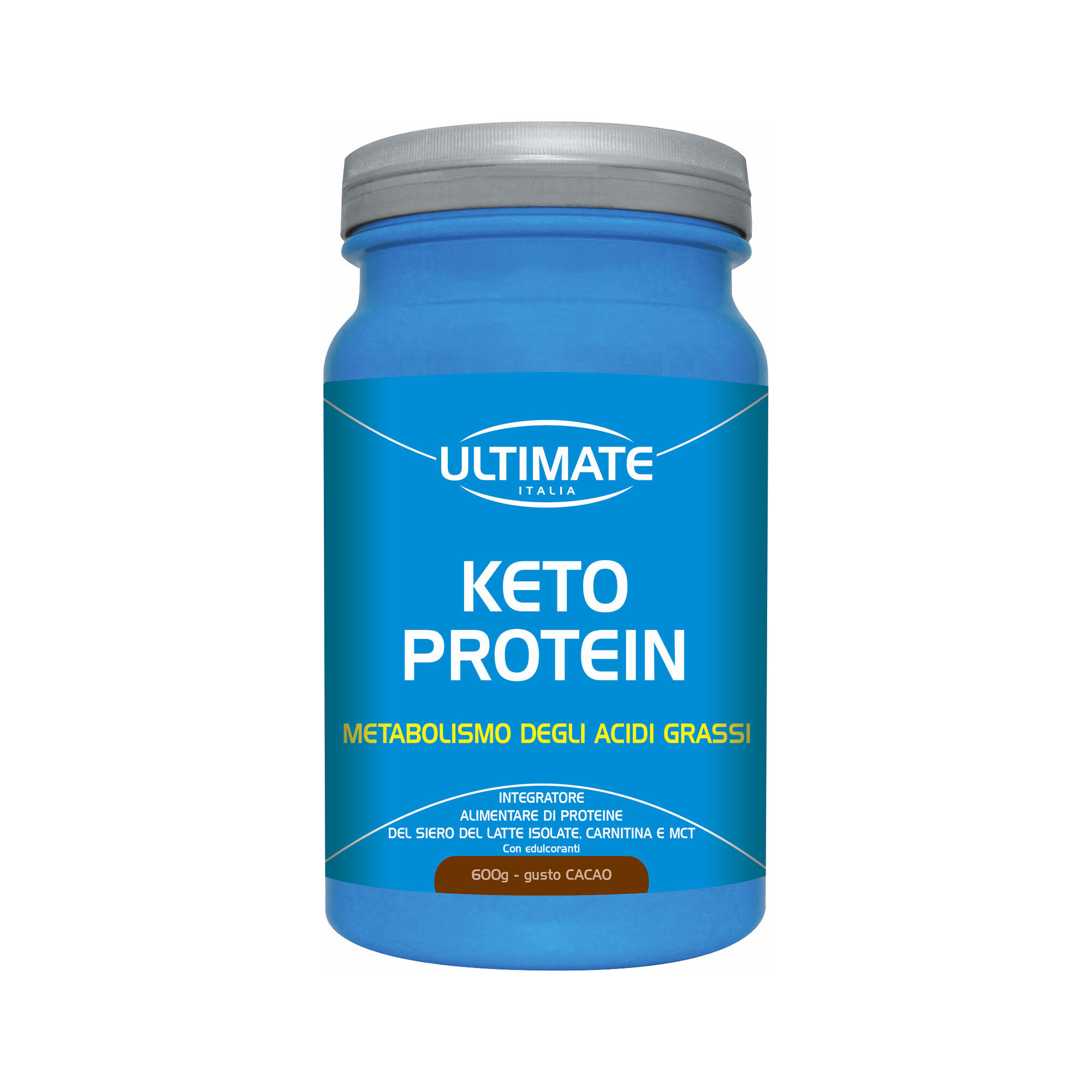 ULTIMATE ITALIA Integratore alimentare - KETO PROTEIN CACAO - 600g