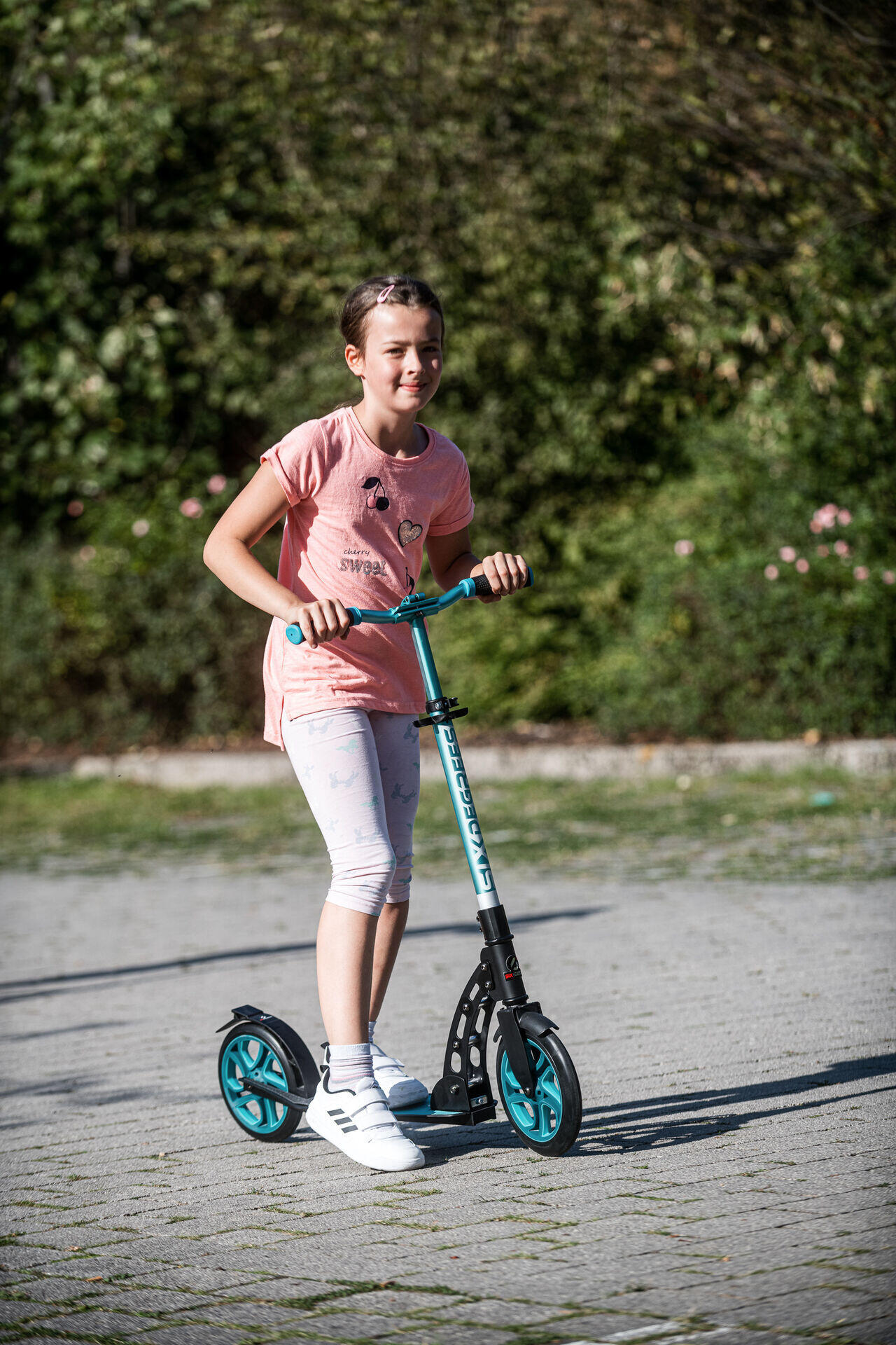 SIX DEGREES Aluminium Scooter 230/215 mm türkis 12/14