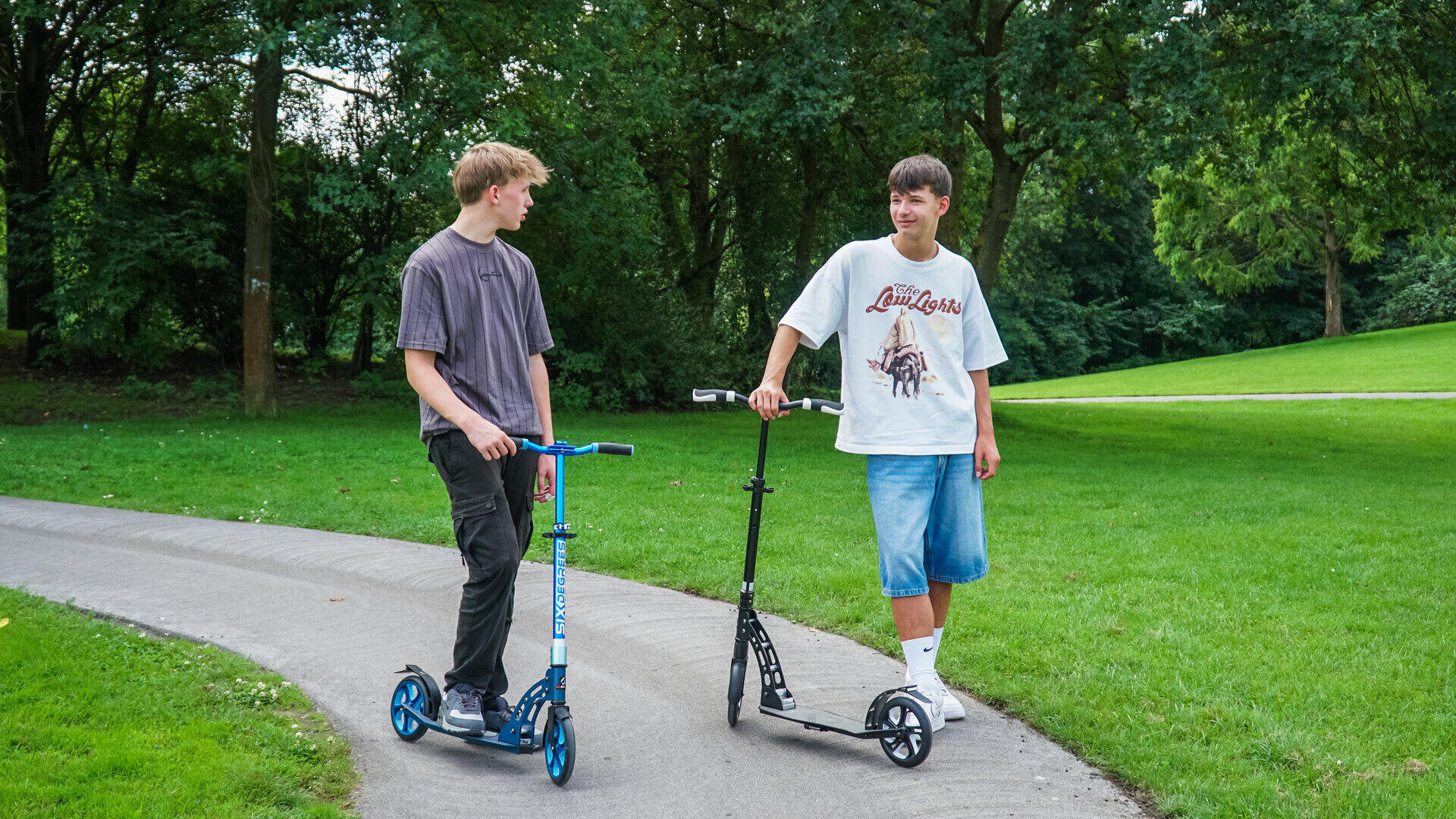 SIX DEGREES Aluminium Scooter 230/215 mm türkis 6/7