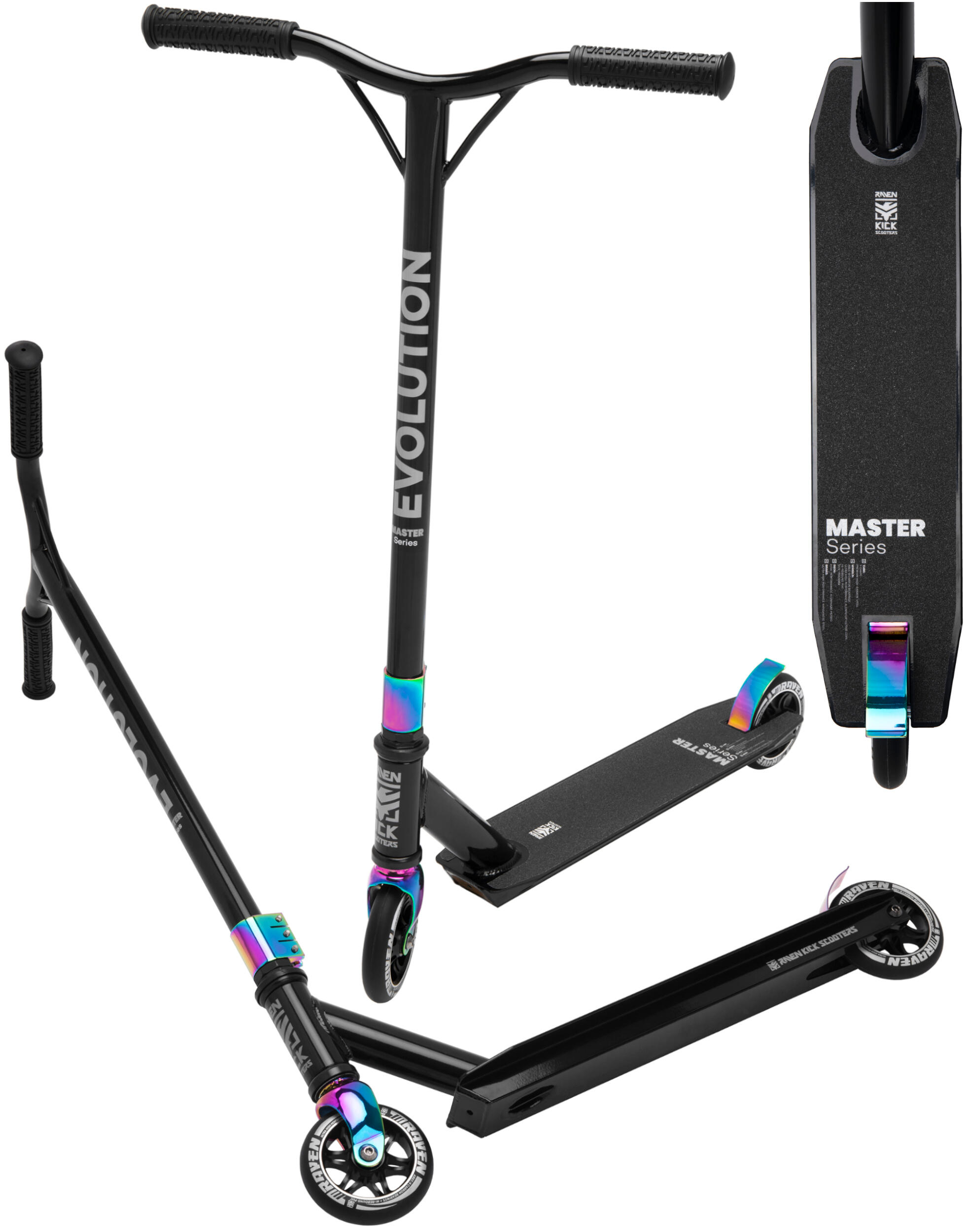 Trotinete master unissexo color freestyle 110mm raven
