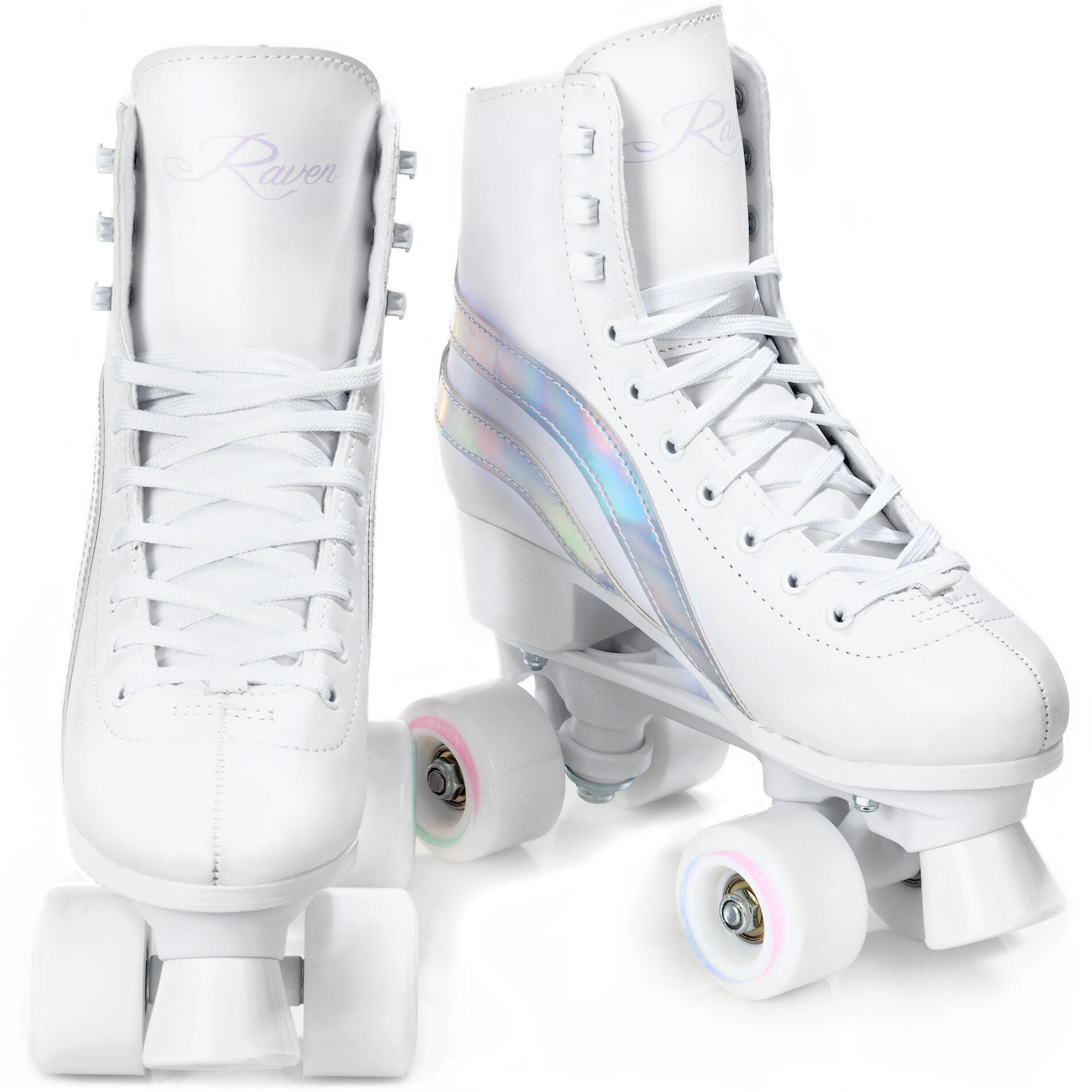 Klassieke retro Rolschaatsen van Milla Wit 3/5