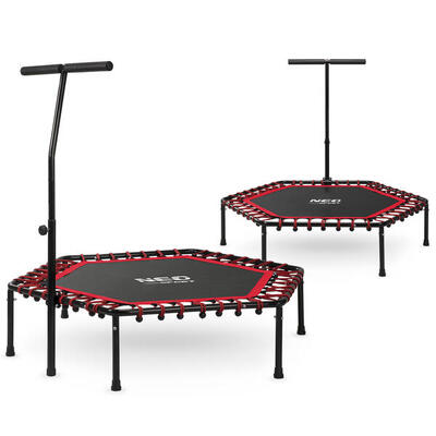 ÜBERSCHRIFT Erwachsene Trampolin Mit Griff - Neo-Sport Ns-102 blau