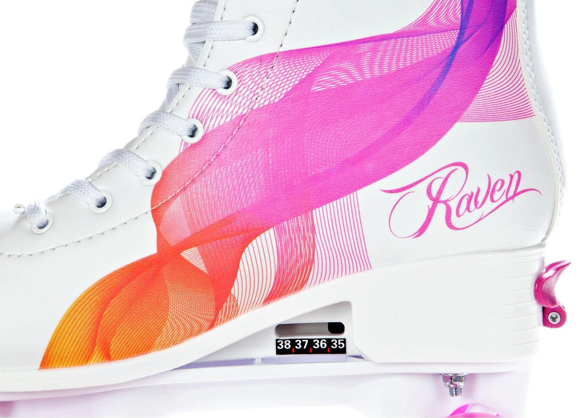 Classic verstelbare rolschaatsen Serena Oranje/Roze 5/5
