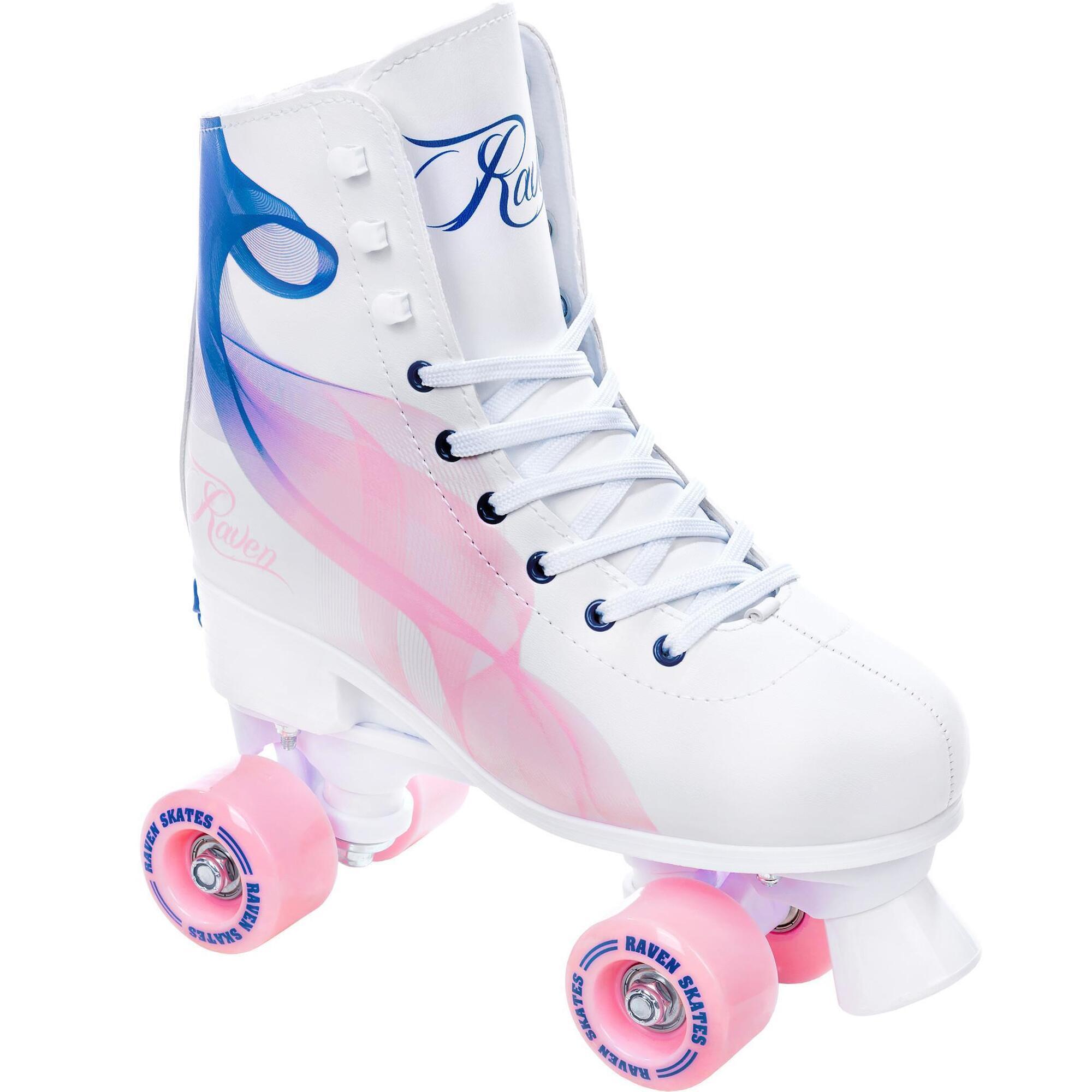 Patins de 4 rodas clássicos ajustável Raven Serena Marinha/Rosa